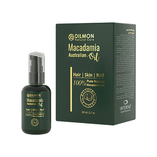 Macadamianutoil روغن پوست و مو و ناخن دیلمون ماکادمیا 80 میل - Image 1