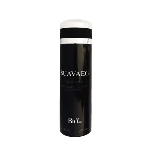 Biostarbodyspraysuavage اسپری بدن مردانه بیو استار مدل Suavaeg حجم 200 میلی لیتر - Image 1