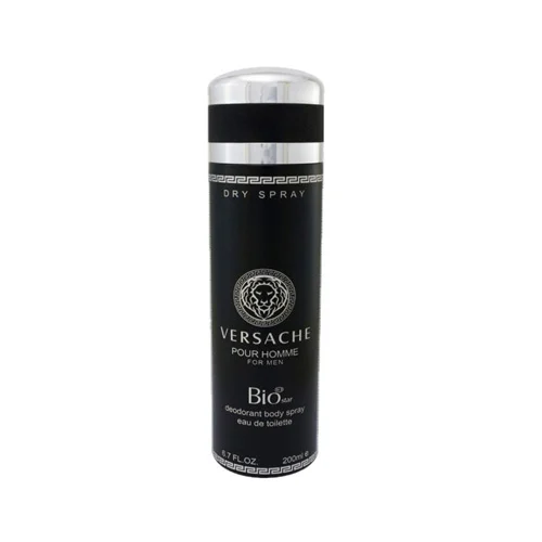 Biostarbodysprayversach اسپری بدن مردانه بیو استار مدل Versache Pour Homme حجم 200 میلی لیتر - Image 1