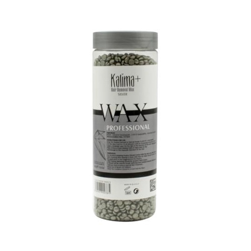 WaxGranulesSilver CylindricalContainerKalimaPlus300g وکس گرانول ظرف استوانه ای نقره ای کالیما پلاس 300 گرم - Image 1