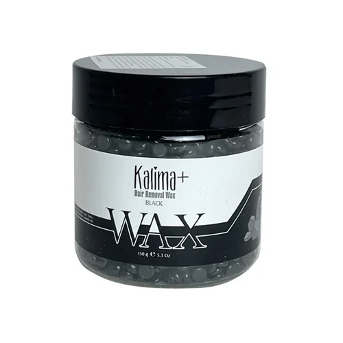 WaxGranulesBlackCylindricalContainerKalimaPlus150g وکس گرانول ظرف استوانه ای مشکی کالیما پلاس 150 گرم - Image 1
