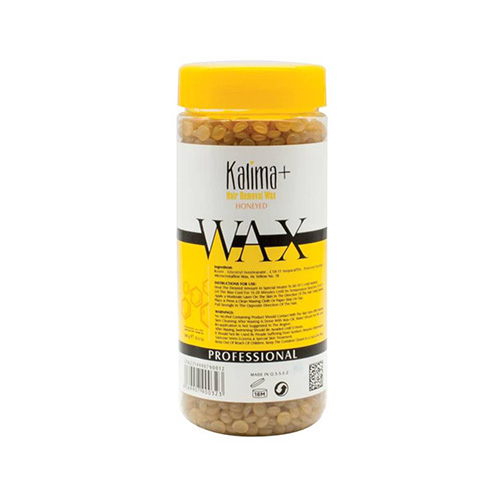 WaxGranulesHoneyCylindricalContainerKalimaPlus500g وکس گرانول ظرف استوانه ای عسلی کالیما پلاس 500 گرم - Image 1
