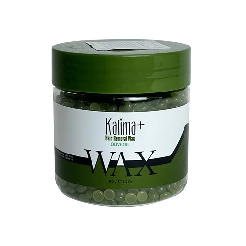 WaxGranulesOlive CylindricalContainerKalimaPlus150g وکس گرانول ظرف استوانه ای زیتونی کالیما پلاس 150 گرم - Image 1