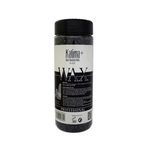 WaxGranulescylindricalcontainerKalimaPlusblack500g وکس گرانول ظرف استوانه ای مشکی کالیما پلاس 500 گرم - Image 1