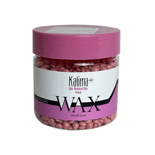 WaxgranulesinapinkcylindricalcontainerKalimaPlus150g وکس گرانول ظرف استوانه ای صورتی کالیما پلاس 150 گرم - Image 1