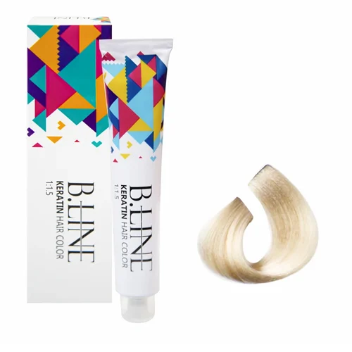 BeelineHairColorShadeNo12.2 رنگ مو بی لاین شماره 2-12 حجم 100 میل رنگ بلوند پلاتینه زیتونی خیلی روشن - Image 1