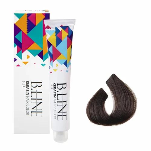 BeelineHairColorShadeNo4.1 رنگ مو بی لاین شماره 1-4 حجم 100 میل رنگ قهوه ای دودی متوسط - Image 1