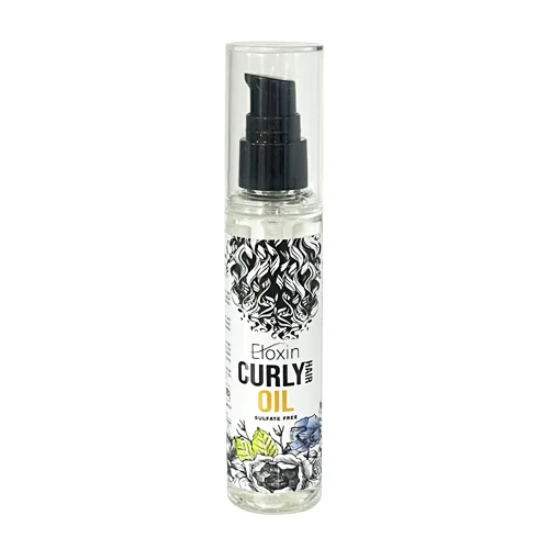EloxinArganOilCurlyHairSerum80ml سرم مو فر روغن آرگان الوکسین حجم 80 میل - تصویر 1