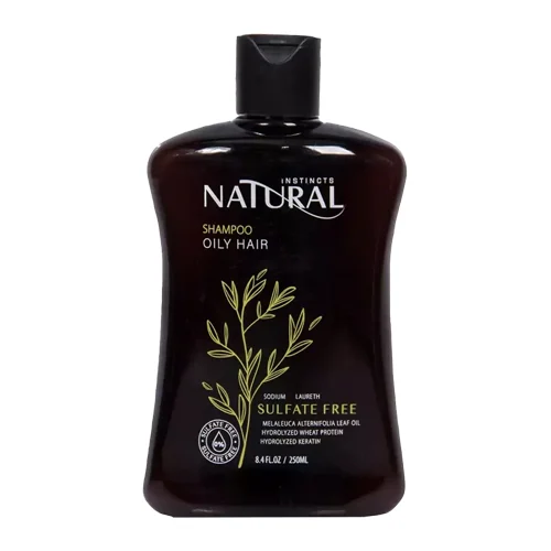 NaturalSulfateFreeShampooforOilyHair250ml شامپو فری سولفات مخصوص موهای چرب نچرال حجم 250 میل - تصویر 1